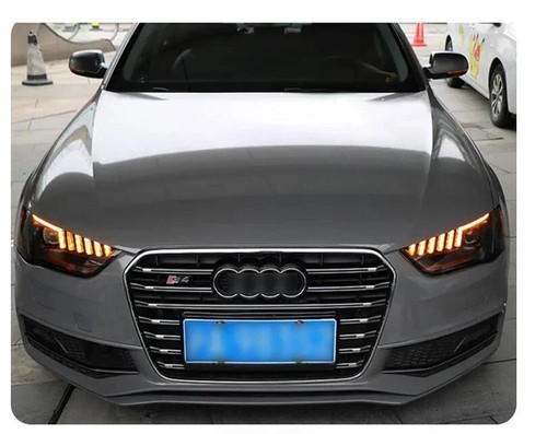 For AUDI A4L B8.5 2013-2016 A4 B8.5 LED DRL Headlights Dynamic Turn Signal Light - Picture 8 of 9