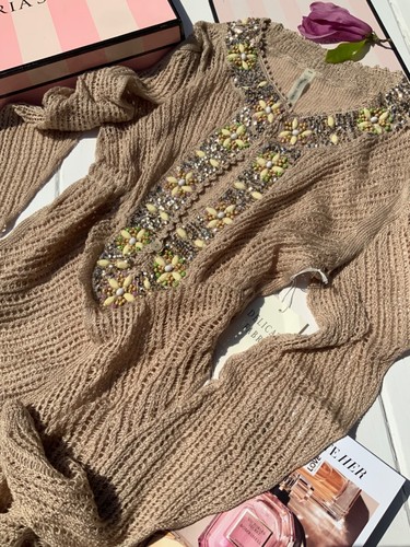 Victoria's Secret Beaded Lined Cover Up Sweater XS , S US - Picture 9 of 9