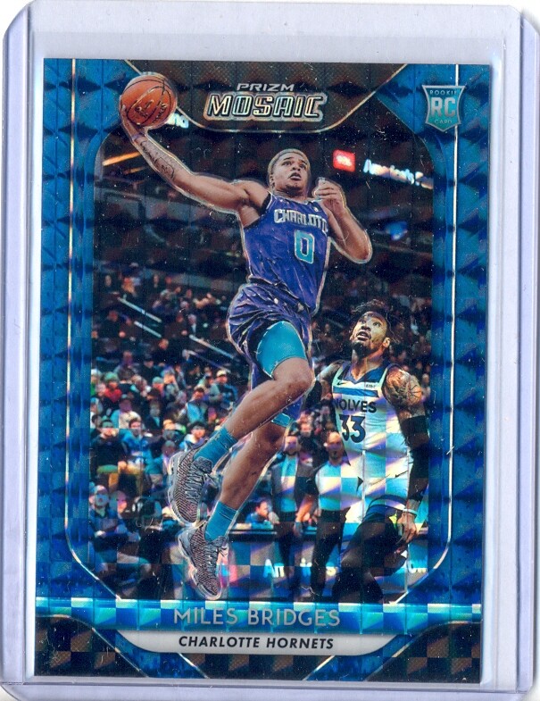 MILES BRIDGES 2018-19 PANINI MOSAIC #76 BLUE PRIZM ROOKIE RC