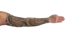 BLACK PAISLEY Compression Sleeve by LYMPHEDIVAS Gauntlet Opt, ANY SIZE/LEVEL New