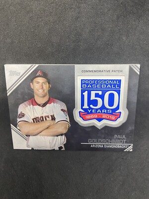 2019 Topps Paul Goldschmidt Commemorative Patch 150 Years Arizona Diamondback B8