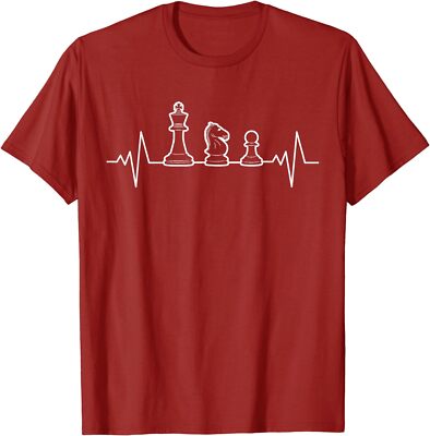 Chess Heartbeat Chess Master Chess Lover Cute Gift Unisex T-Shirt