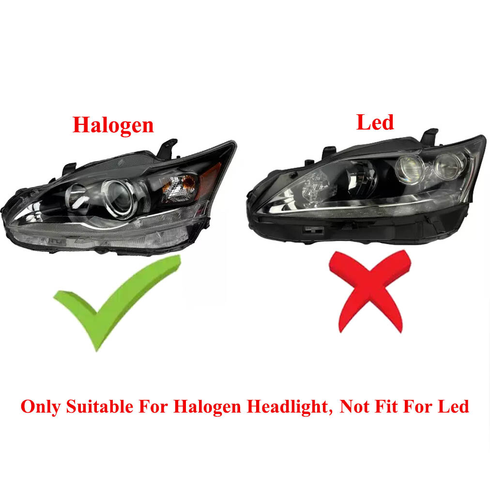 Fit Lexus CT200 CT200h 2012-2017 1Pair Clear Headlamp Cover Shade