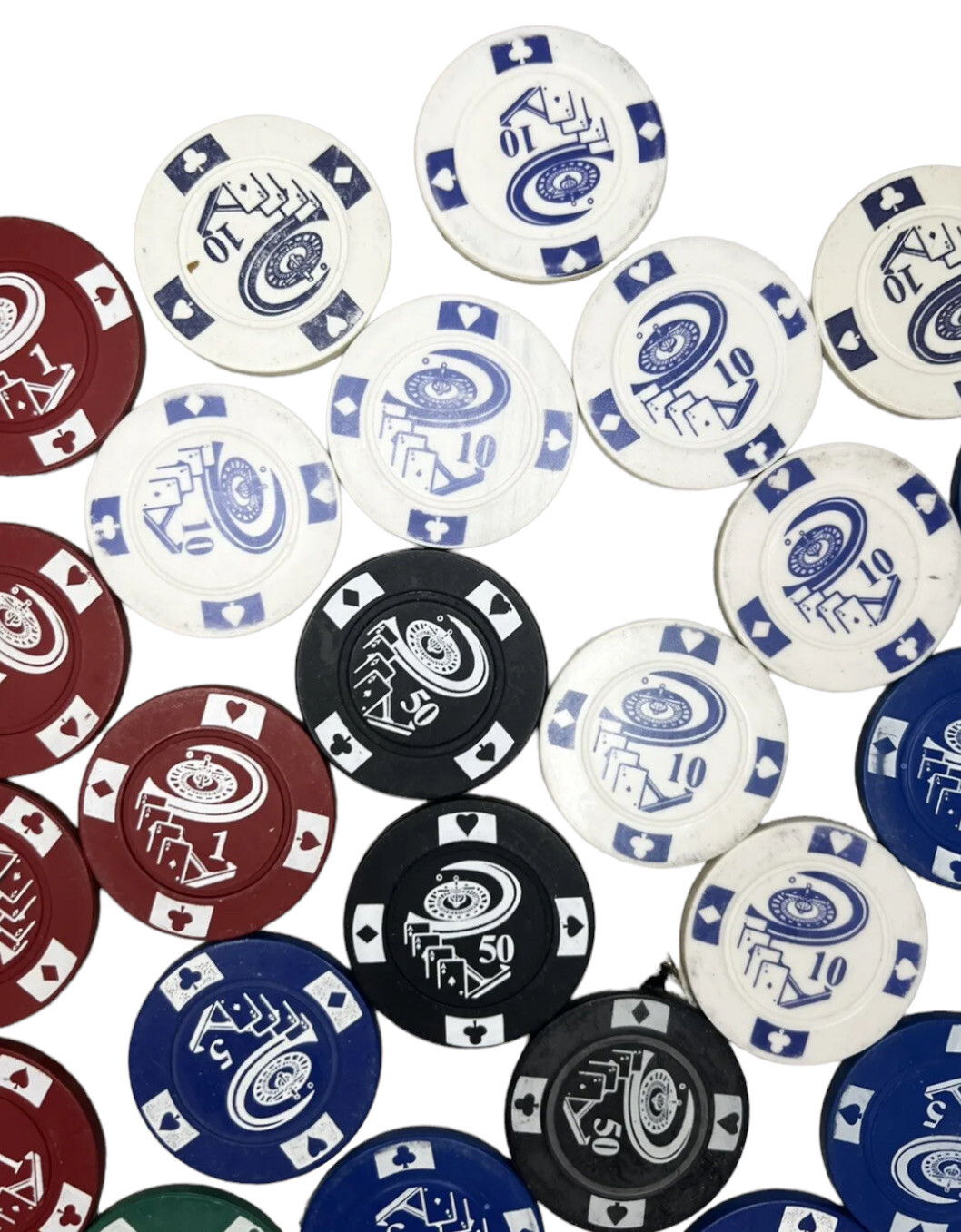 27 Collectible Vintage CLAY Poker Chip Golf Ball Markers Card Guard eBay