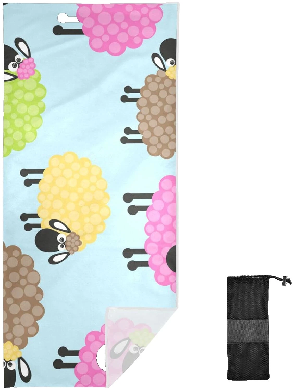 Toallas de viaje baño estampado animal