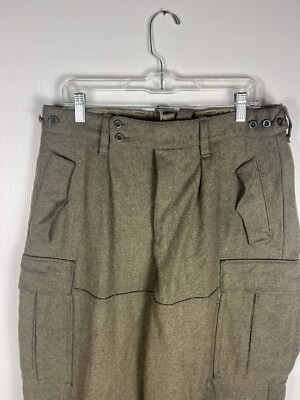 激レア！k. begemann pants 1960年代西ドイツ軍 Vintage 1960's Niemann & Co Heavy Wool Military Cargo Pants Men's