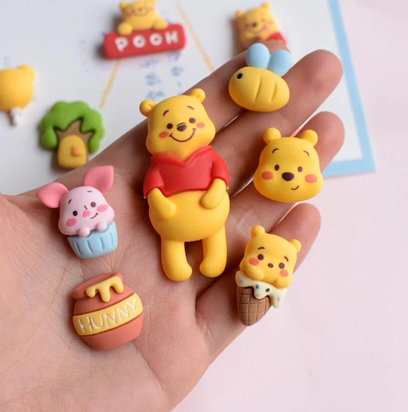 30 Pieces Mixed Resin Yellow Bears Bow Sets Flatback Buttons for Craft DIY Decor - Image 4 of 4