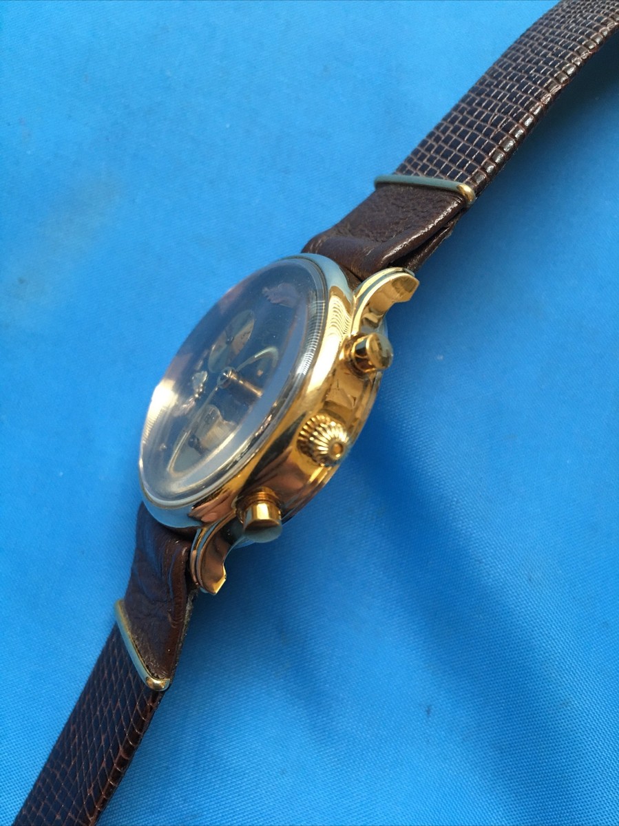 Manson Swiss Watch 10k Black Hills Gold Band Manual Wind Runs Expansion Band Vintage Mens Manson Calendar Swiss Manual Wind Watch, with  main image 2
