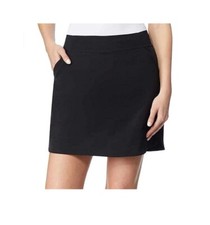 NWoT 32 Degrees Women's Pull On Skort Lined Activewear Black Size L 40 FFF210