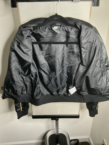 Nike Sportswear Varsity Jacket & Jogger Pants BV2748-010 Black Gold Girl’s Large - Picture 16 of 20