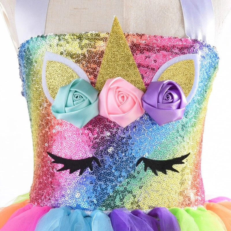 Christmas Dress Girls Ball Princess Birthday Party Halloween Cat Cosplay Costume - Image 3 of 4