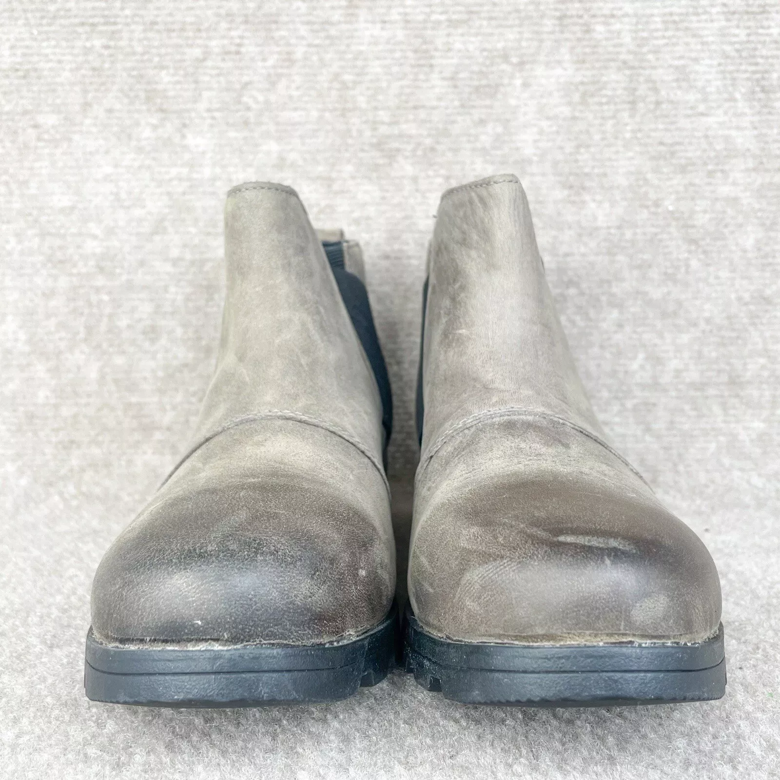 sorel emelie chelsea waterproof leather boots