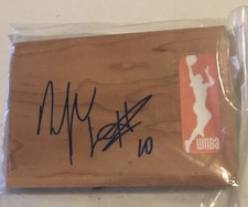 MATEE AJAVON Atlanta DREAM Basketball WNBA Signed Floor Tile 5" x 4"