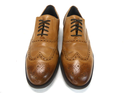 COLE HAAN British Tan Dustin Wing Tip Oxford Dress Shoe 