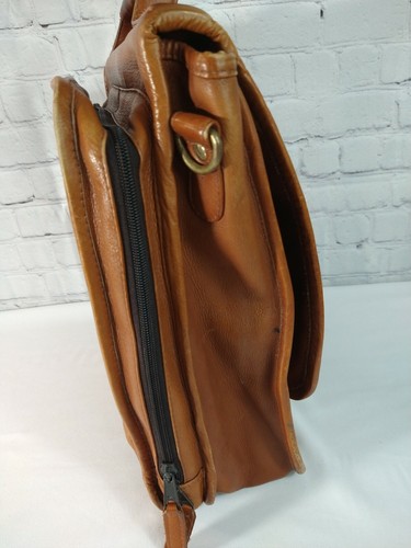 PRE-OWNED brown leather LATICO messenger bag, brief, attaché - Picture 3 of 11