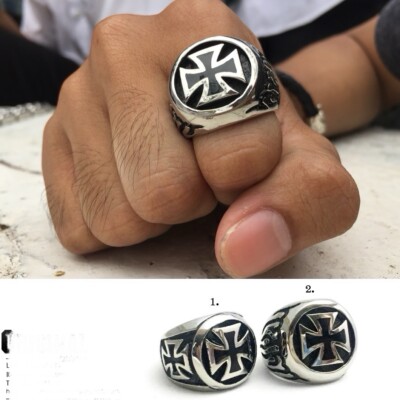 Ring Iron cross Cross V.1 / Chrome Hearts harley davidson west