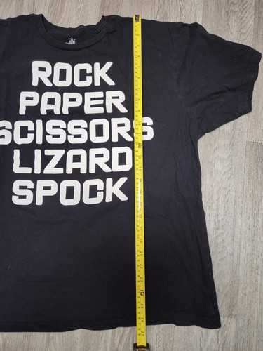 Big Bang Theory | Rock Paper Scissors Lizard Spock Tee | Size 2XL - Picture 3 of 4