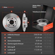 Bremsscheiben Satz Vorne Bremsen Set 276 Mm + 258 Mm + Beläge Vorne Hinten Für Mercedes A Bremsbeläge Vorne Hinten Komplettset