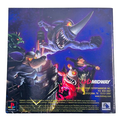 Rampage Universal Tour (Sony PlayStation 1) PS1 Authentic Manual