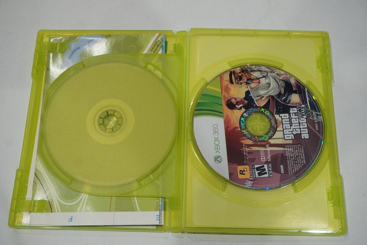 Grand Theft Auto V 5 Xbox 360 - Complete- W/ Manual - Tested 710425491245