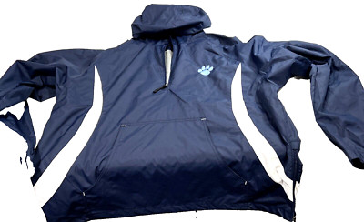 Wind/Water Proof Jacket Sport-Tex Blue Paw Hooded Lightweight Size XL