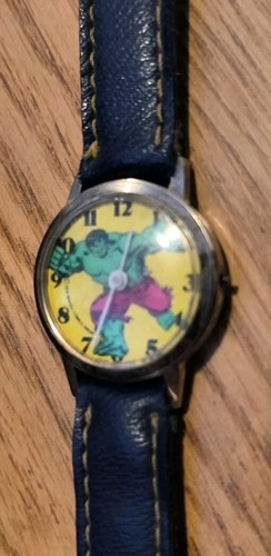 DABS & CO. Vintage 1978 Incredibile orologio e cinturino per bambini Hulk carica fumetto Marvel - Foto 5 di 10