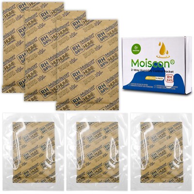 84%RH Two-Way Humidity Control Packs 60 Gram 25 Pack Individually Wrapped
