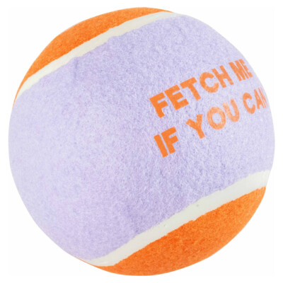 Coockoo Hundespielzeug Tennisball Fetch Me XL lila/orange, 12,7 cm