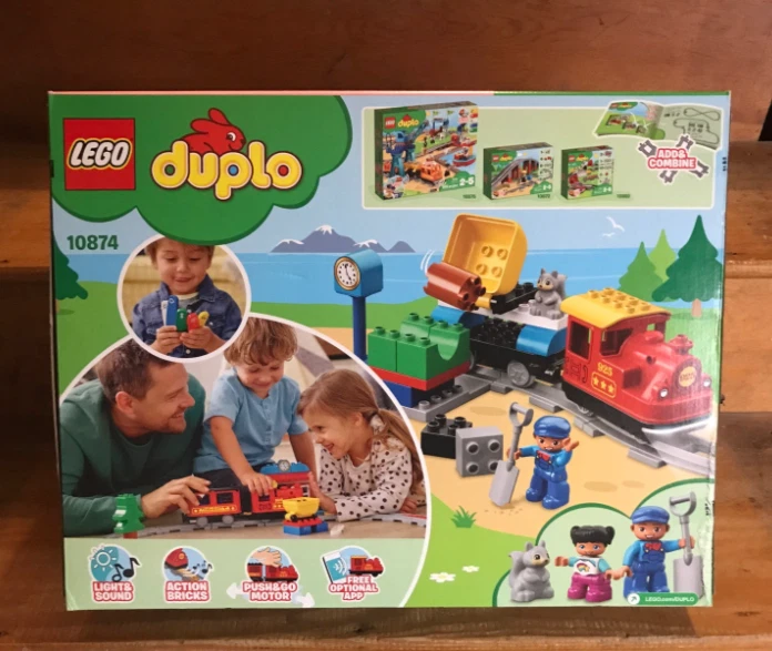 Lego Duplo 10874 Steam Train Remote Control Building Blocks Building Set 59 Pcs - Image 2 of 4