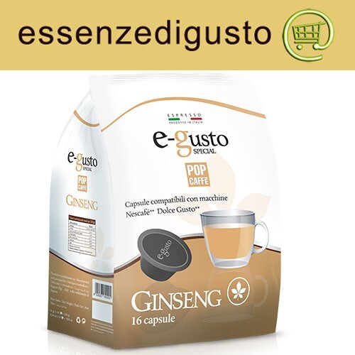 48 Capsule Caffè Pop E Gusto GINSENG compatibili Dolce Gusto - Foto 1 di 1