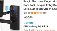 iMagic fingerprint & touchscreen digital leve...