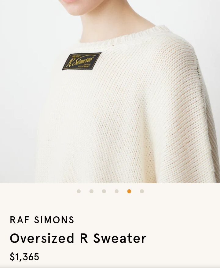 トップス raf simons 15aw knit RAF SIMONS Rough Simmons Knit Size: XS Graphic Logo Jacquard