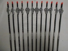 12 Easton Full Metal Jacket FMJ 5mm 340 Arrows w/ Bohning Blazer Vanes WILL CUT!