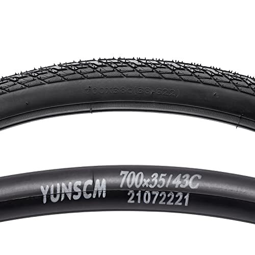 Bicycle Tires YunSCM 2-Packs 700C Bike Tyres 700x38C ETRTO 40-622
