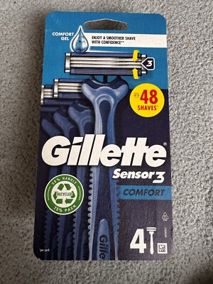 ZWEI PACKUNGEN :- GILLETE SENSOR3 COMFORT BRANDNEU VERSIEGELT 