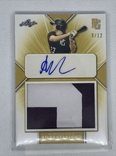 2021 LEAF PERFECT GAME YELLOW RILEY STANFORD LOGO RC PATCH AUTO # 8/12