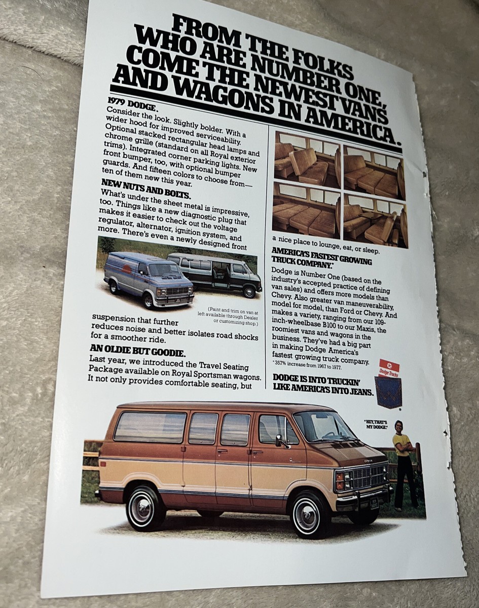 1978 * Vintage Dodge Ram * Van * original color Magazine ad | eBay