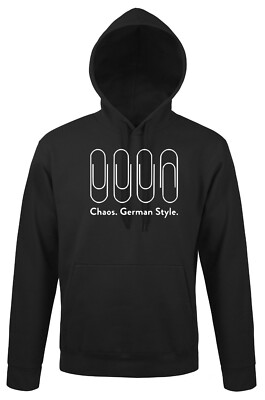 Youth Designz Herren Hoodie Chaos German Style Pullover Print Logo Spruch Büro