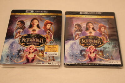 DISNEY THE NUTCRACKER AND THE FOUR REALMS 4K ULTRA HD BLU RAY 2 DISC + SLIPCOVER