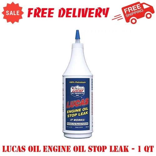 Lucas Oil Engine Oil Stop Leak, 100 Percent Petroleum 1 Qt Automotive