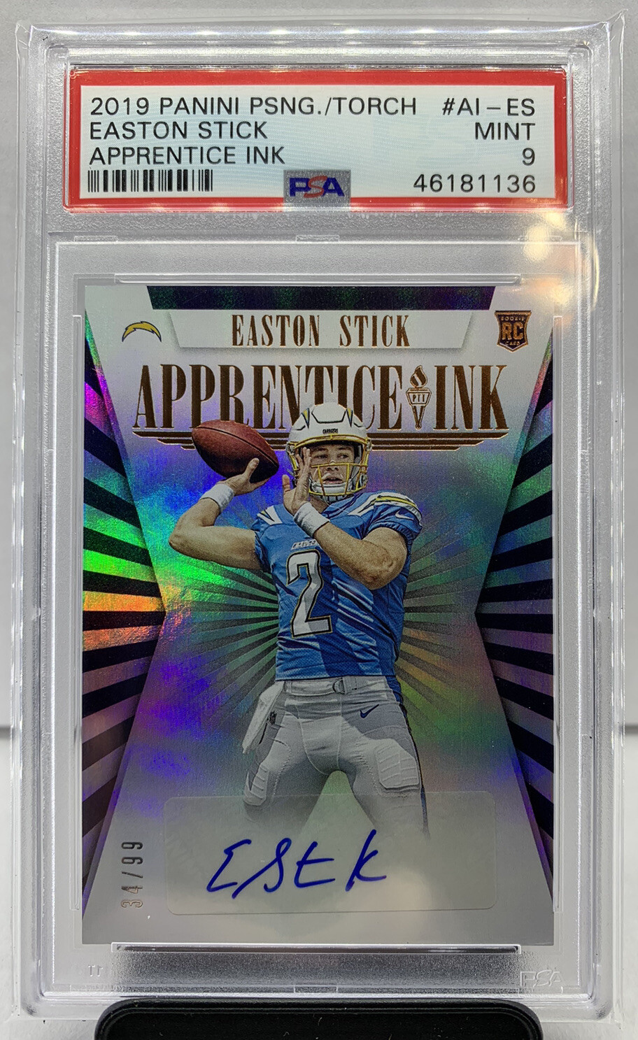 Easton Stick Panini Passing the Torch Apprentice Ink #AIES Base