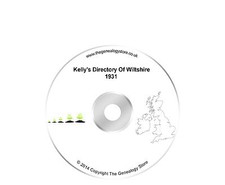 Kelly's Directory Of Wiltshire 1931 Census Year