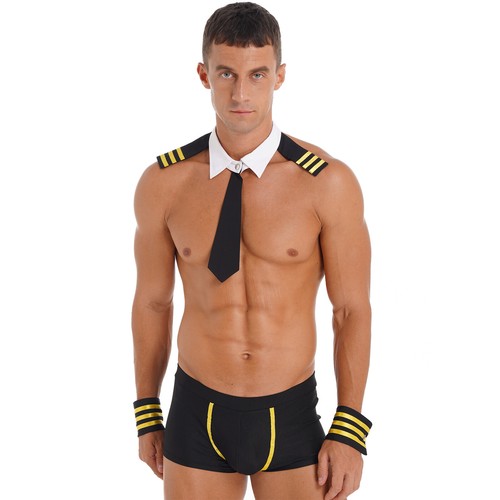 Lencería de esmoquin para hombre ropa interior camarero caballero disfraz conejito juegos con disfraces - Imagen 11 de 43