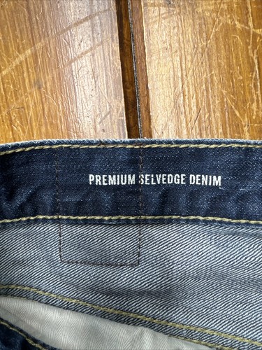 Goodfellow Jeans Men’s 30/30 Selvedge Premium Denim Slim Straight Leg Blue - Picture 7 of 24