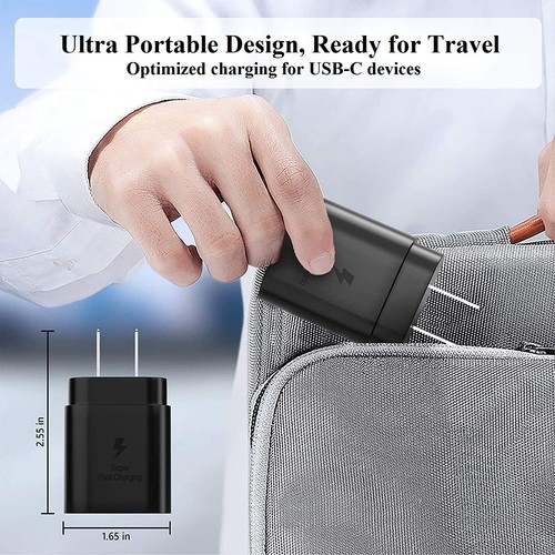 USB C Wall Charger, 25W USB-C Super Fast Charging Wall Charger + cable - 第 8/10 張圖片