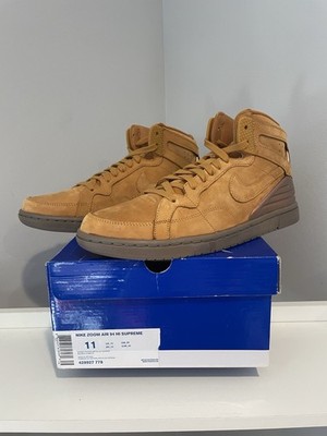 Nike SB Zoom Air 94 Hi Supreme Wheat Sneakers Size 11 Mens Brand New With Box