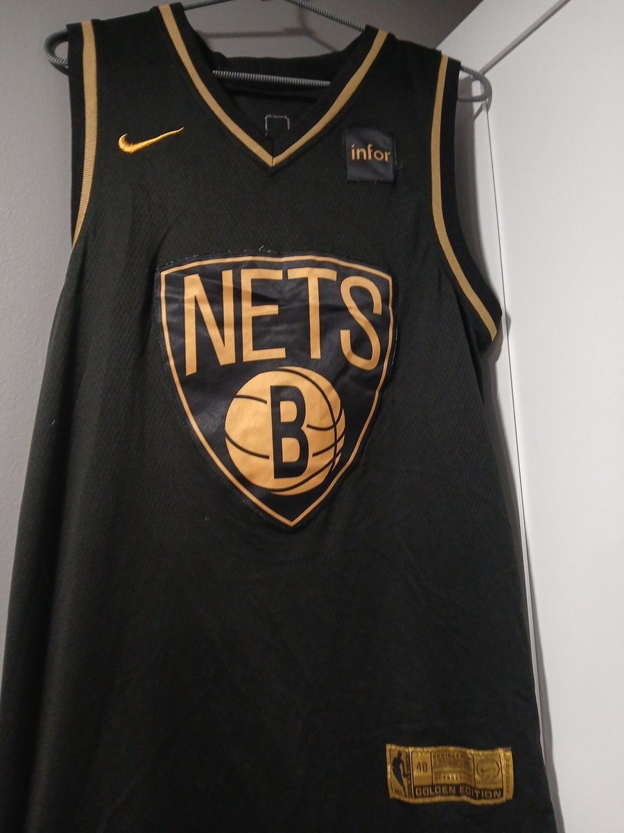 Kevin Durant Jersey Brooklyn Nets #7 Black Nike Size 48 Large