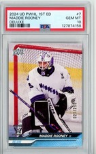 2024 UPPER DECK PWHL FIRST EDITION #7 MADDIE ROONEY DELUXE /250 PSA 10 POP 1