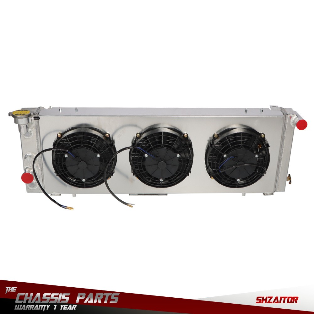 Aluminum Radiator + Shroud Fan Relay Kit For Jeep Cherokee XJ Comanche 1991-2001