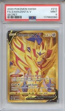PSA 9 Zamazenta V Gold Secret #212 – Pokémon Sword & Shield Base Set